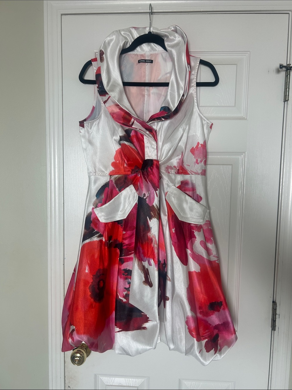Samuel Dong bubble hem cocktail dress